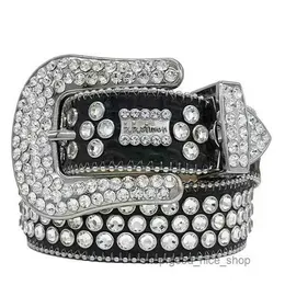 Uomo Donna Cintura Bb Simon Designer di lusso Retro Cinture con fibbia ad ago 20 Colori Diamante di cristallo 12