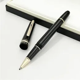 wholesale wholesale Turning Cap Platinum Line M Ballpoint Pen with black resin fine star with series number