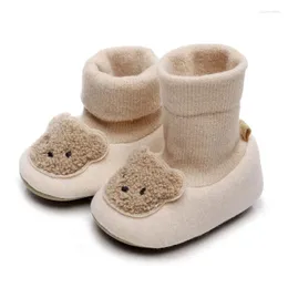 First Walkers Spring And Autumn Cotton Material Comfortable Walking Shoes Baby Soft Sole Non-slip Cartoon Breathable Infants Cute