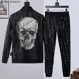 Philipp Plein Bear Men's Tracksuits Hoodie Jacket Trousers Crystal Skull Tracksuitmens Hoodies Casual Jogger Jackets Pants Sets Sporting Suit 71174 0L83