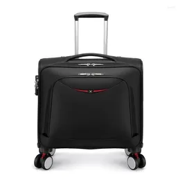 Resväskor Trolley Bagage Universal Wheel 18 Inch Men's Business Suitcase Boarding Travel Påsar med hjul