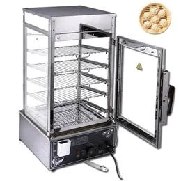 Gabinete de alimentos para vapor de pão elétrico Salamandra ajustável com porta deslizante esquerda