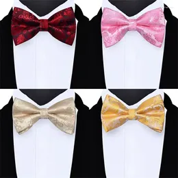 Bow Ties RBOCOFashion Paisley Bowtie Party Wedding Single Fold Style Tie For Boys Bowknot Accessories Butterfly Gift