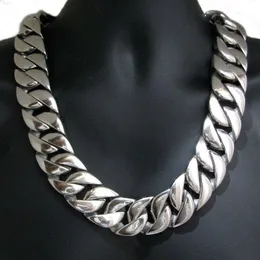 Factory Price 25mm Width Sterling Silver 925 Link Jewelry Men Hip Hop Cuban Link Chain Necklace