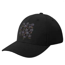 Ball Caps Guinea Fowl Hen Graphic Bird Art Gift T-Shirt Baseball Cap Cute Luxury Hat Sun Women Men's