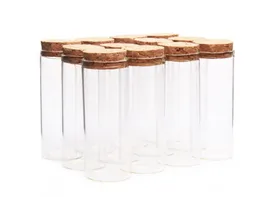 24pcs 50ml size 30100mm test Tube مع Cork Stopper Spice Bottles Jars Vials DIY Craft7158414