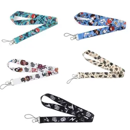 10st Lot J1576 Cartoon Magical School of Witchcraft and Wizardry Movie Keychain Mobiltelefon Badge Holder Key Strap Lanyard 21040251V