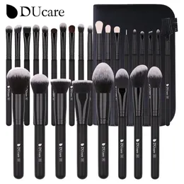 Makeup Brushes Ducare Black Makeup Brush Professional Makeup Eyeshadow Foundation Powder Soft Synthetic Hair Makeup Borstes Brochas Maquillaje 231202