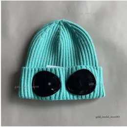 Gorros con capucha cortavientos CP de dos lentes, gorros tejidos de algodón para exteriores, máscara informal para hombre, gorras de calavera, sombreros, empresa negra y gris 176