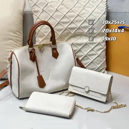 Designer Moda donna Borse a tracolla di lusso Borsa a tre pezzi Borsa in vera pelle Modello classico Design Super grande capacità Regali di alta qualità marca w464 011