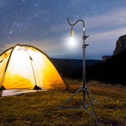 Koorden Slings en singels 2m Light Stand Inklapbaar Telescopisch Statief Verstelbaar Lichtgewicht Aluminium Vloerlamphouder Outdoor Camping Accessoires 231208