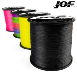 Balıkçılık Aksesuarları JOF 1000m 500m 300m 100m 4 Strand 10-120lb Örgülü Balıkçılık Hattı PE Multifilament örgü çizgileri Lake Nehri Balıkçılık P230325 SZS0 BTQB