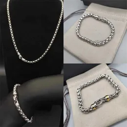 Steel bracelets luxury bangle designer jewelry set necklace woman charm Stainless bracelet women 5mm Box Chain Bracelet 18k Gold Plated Free fashion Shipping