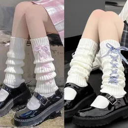 Frauen Socken Lolita Bein Wärmer Japanische Gothic Lange Band Leggings Gamaschen Knie Goth Winter Socke Gestrickte Manschetten Knöchel Für