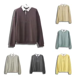 maglioni da donna essenziali maglioni felpa da uomo lettera dolcevita Polo pullover con bottoni felpe trapuntate 2023 maglioni giacche moda autunno s-xl