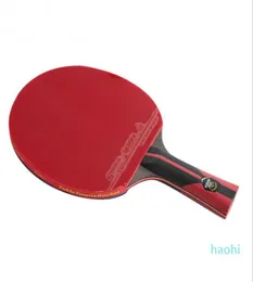 WholeFL Manico lungo 6 stelle Racchetta da tennis da tavolo Pipistrelli CS Manico corto Ping Pong Paddle Brufoli in gomma Racchetta da ping pong con 1822181