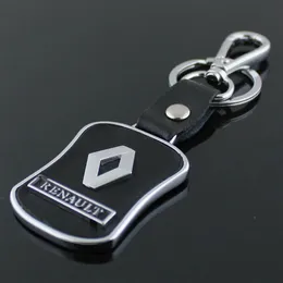 5pcs / lot Nouveau logo de voiture Renault porte-clés Porte-clés en métal 3D bibelot promotionnel accessoires de voiture keyrings238s