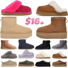 Tasman tofflor designer stövlar uggsboot tasman woamn australia tazz mån rosa brun vinter stövel plattform australiska stövlar designer kvinnor ankel botas