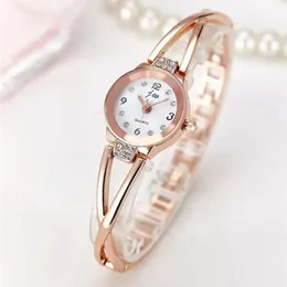 Outros relógios moda watche marca de luxo pulseira aço inoxidável relógios senhoras vestido quartzo reloj mujer relógio 231207