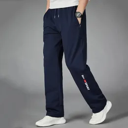 Herrbyxor Bomullsmän som kör högkvalitativa gym Sport Sweatpant Jogger Streetwear Autumn Trousers Sportswear Tracksuit 5xl 231207