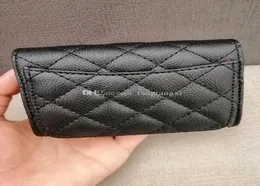 Förvaringspåsar kvinnor039s modekorthållare läder lambskin quiltad klaff mini plånböcker kvinnliga plånböcker korthållare myntpåse väska5494176