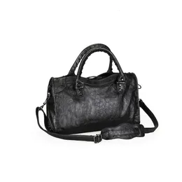 Sacos de noite 2023 Soft Pu Couro Marca Meninas Preto Bolsas Tote Chegada Mini Pequena Motocicleta Crossbody para Mulheres 231207