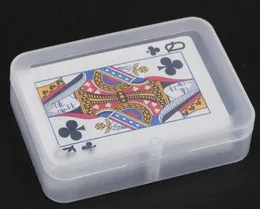 100pcs High Quality Transparent Playing CARDS Plastic Box PP Storage Boxes Packing Case CARDS width less than 6cm6271665