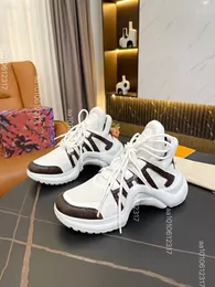 2024 Platform Schoenen Luxe Designer Schoen Dames Heren Sneakers Ademend Mesh Sneaker Mode Trainers Hoogwaardige Lederen Trainer Bruin Zwart 35-41