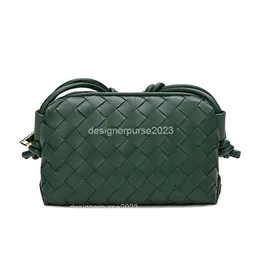 Feminino botegas quadrado venetas loop única bolsa pequena designer saco senhora mensageiro sacos primavera verão macio ombro tecido couro i7fn