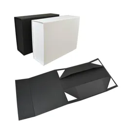 Boîte-cadeau rigide pliable noir blanc avec couvercle à fermeture magnétique boîtes à faveurs boîte de rangement pour chaussures pour enfants 039s 22x16x10 cm LX38069464844