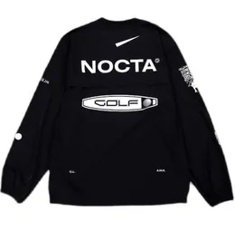 Sudaderas con capucha para hombres Versión estadounidense Nocta Golf Co Branded Draw Transpirable Secado rápido Ocio Deportes Camiseta Manga larga Cuello redondo Summer886