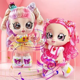 Dolls Mini Baby Play Music Music Sing Electronic Long Hair Cute Princess Dress Dritend House Fashion Toys Gift for Girls 231207