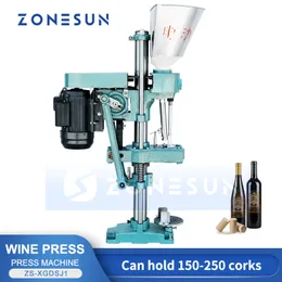Zonesun ZS-XGDSJ1赤ワインのボトル用コルクプレスマシンビール自動給餌パッケージング生産ライン