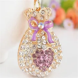 Keychains Money Purse Metal Keychain Key Ring Keyring Women Bag Charm Pendant Gift B873266O