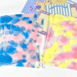 ストレージバッグ50pcs opp buicking bag自己粘着性透明なKpop Pocard HolderカードカバープロテクターPobinderフィルム