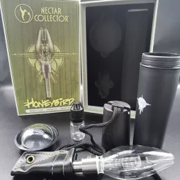 Honeybird Nectar Collector Vaporizer Kit Högkvalitativ vattenpipa med Titanium Ceramic Quartz Tip Mini Water Pipe Oil Rig vs Glass Bong LL