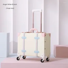 Чемоданы Винтажный багаж 18-дюймовый маленький легкий посадочный чемодан с паролем Маленький и свежий