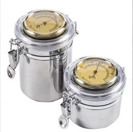 Stainless steel Tobacco humidor with hygrometer Humidor case Humidor case set Size