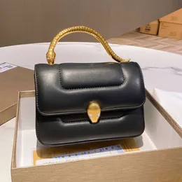 Designer Serpentine Cabochan Luxurys Designers Bags Italy Brand Fashion Snakehead Lock Tote Handbags Women Snake Handle Leather Shoulder Bag gift
