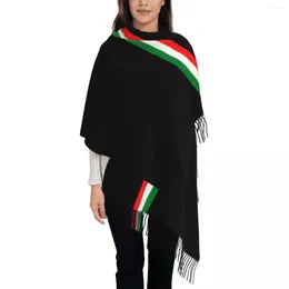 Canotte da uomo Sciarpa con nappa bandiera minimalista italiana Sciarpe invernali da donna morbide con orgoglio italiano