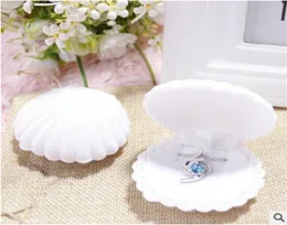 Shell Shape Velvet Jewelry Organizer Elegant Earring Storage Box Creative Necklace Holder Popular Women Present Box8424545