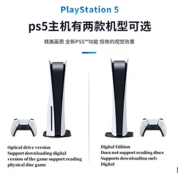 Inteligence Toys Games Play Play Station 5 Konsole gier wideo PS5 Kontroler CD Wersja napędu optycznego z oryginalnym bezprzewodowym sterowaniem DH6EG