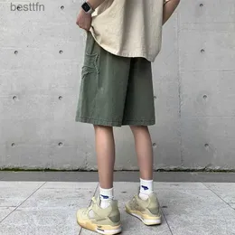 Dżinsy męskie Y2K Women Streetwear Breenics Star Korean Harajuku Jorts Denim Hip Hop Cargo Worbgy Short Pants Berdas Jeans Shorts Men Ubranie 231209