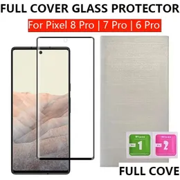 Proteggi schermo per telefono cellulare Fl Erage Vetro temperato Sn Protector per Pixel 8 Pro 7 6 8Pro 7Pro 6Pro Telefoni con consegna a goccia con bordo curvo Dhzmf