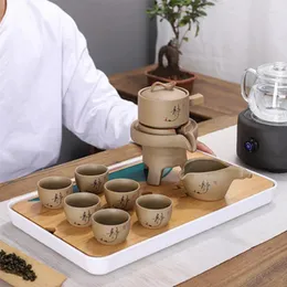 Teaware Sets Stoare Lazy Automatic Kungfu Tea Set for Househote Stone Milling Maker高品質のアンチスカルディング