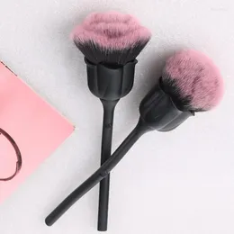 Makeup Brushes Rose Flower Brush Loose Powder Blush Nail Art Dust For Manicure Foundation Make Up Tool