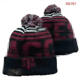 Alabama Crimson Tide Beanies Texas Aggies Beanie North American College Team Side Patch Winter Wolle Sport Strickmütze Skull Caps