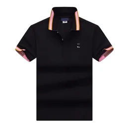 Camisa polo de alta qualidade roupas de grife mens moda camisas ajuste clássico negócio talão algodão minimalista super versátil estilo top roupas masculinas camisa Ásia tamanho M XXXL