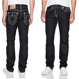Jeans para hombres True Fashion-Pantalones de pierna recta Elásticos Nuevo Robin Rock Revival Crystal Studs Denim M056 lujo