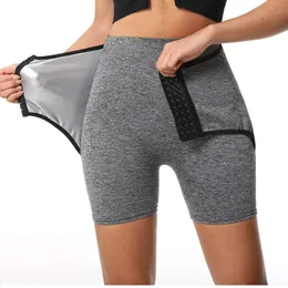 Sauna-Shaper-Hose für Damen, Gewichtsverlust, thermische Schweiß-Caprihose, Shorts, hohe Taille, Po-Lifting, Workout-Leggings mit Bauchkontrolle